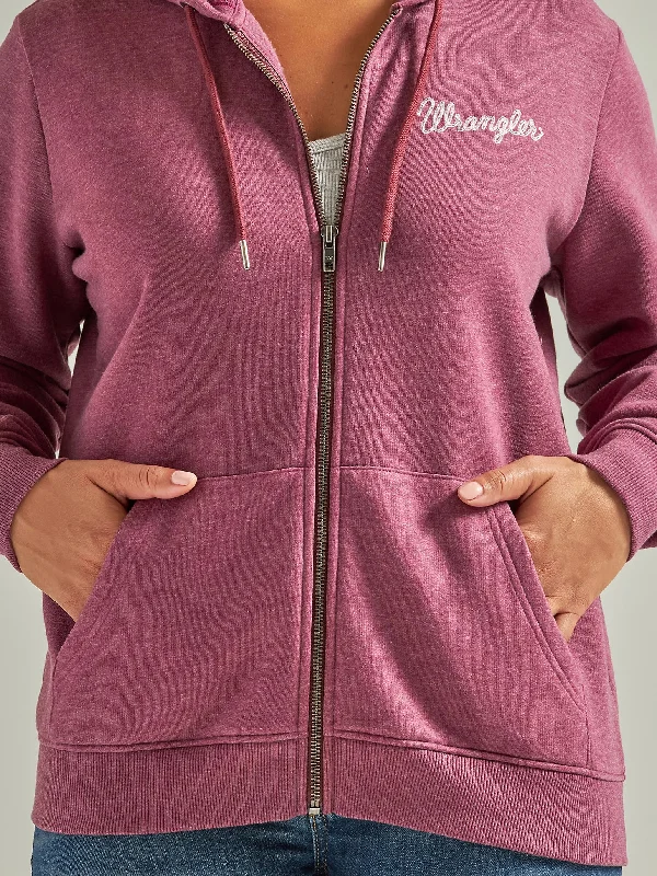 Women's Wrangler Moon Back Full Zip Hoodie #112336436