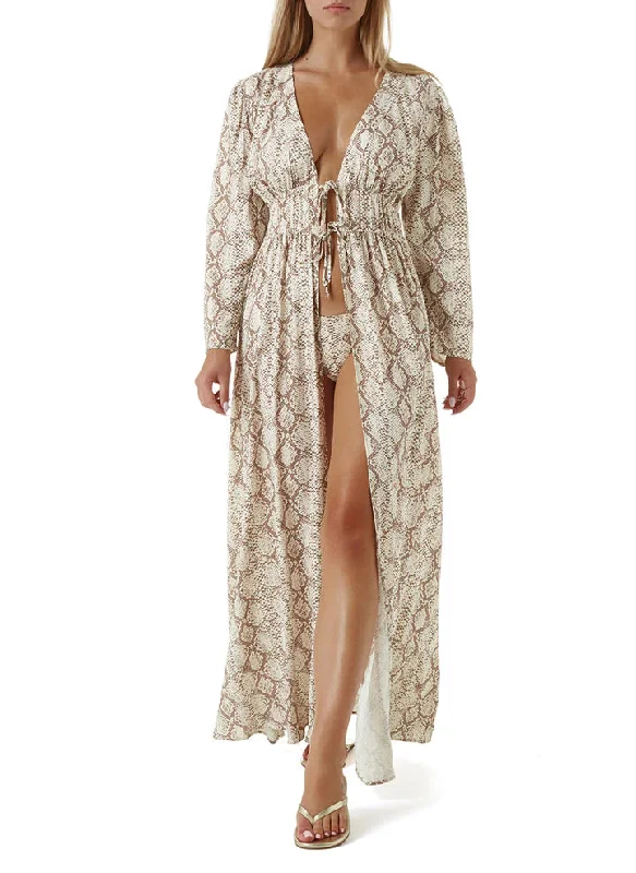 Melissa Odabash Farrah Snake Kaftan