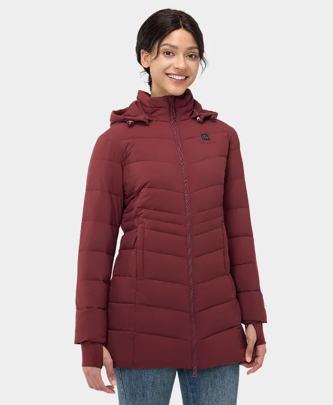 Women's Heated Puffer Parka Jacket - New Colors