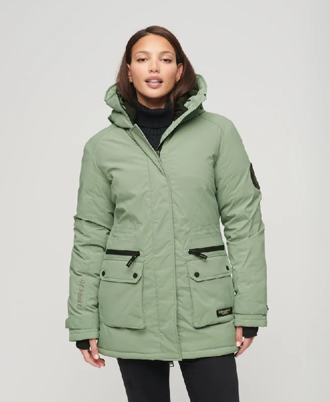 City Padded Parka Jacket | Desert Sage Green