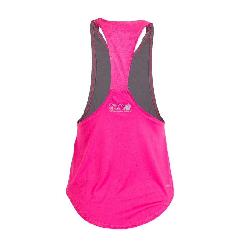 FLORIDA STRINGER TANK TOP - GRAY/PINK