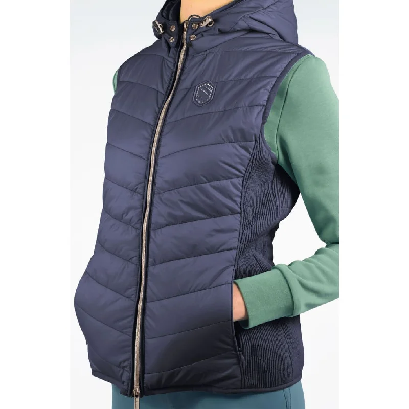 Samshield Ladies Down Vest Alta Badia Navy/Rose Gold