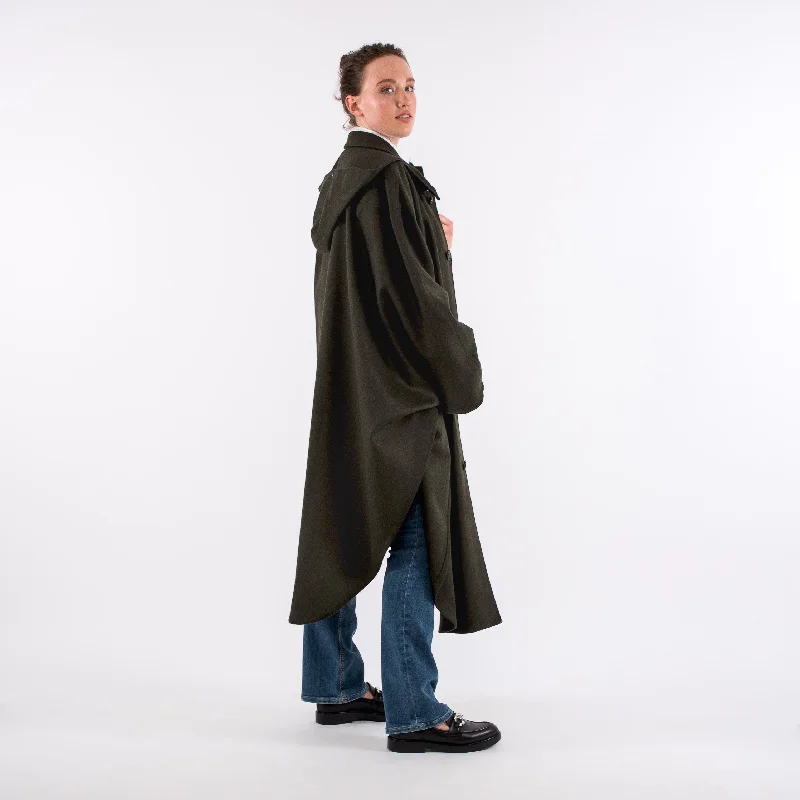 Women's Green Loden Cape