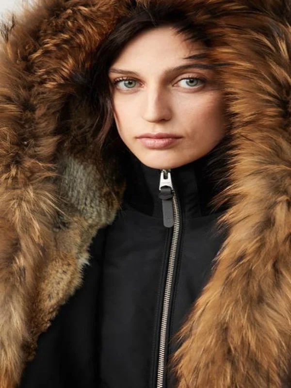 Womens Glamorous Fur Shearling Long Coat