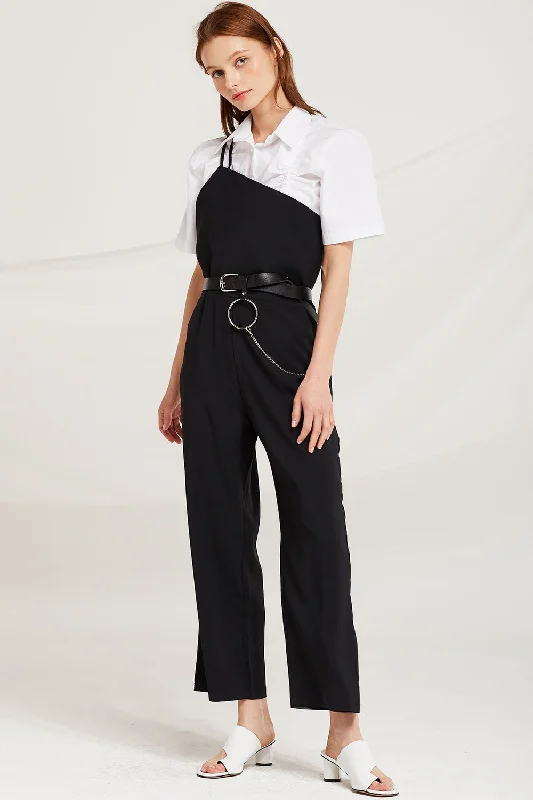 Lyra Asymmetric Shoulder Jumpsuit