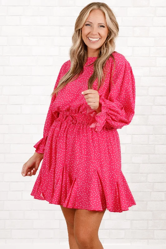 Who I Will Be Romper, Pink Polka