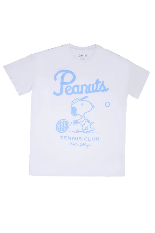 Peanuts Snoopy Tennis Club Graphic Relaxed Tee