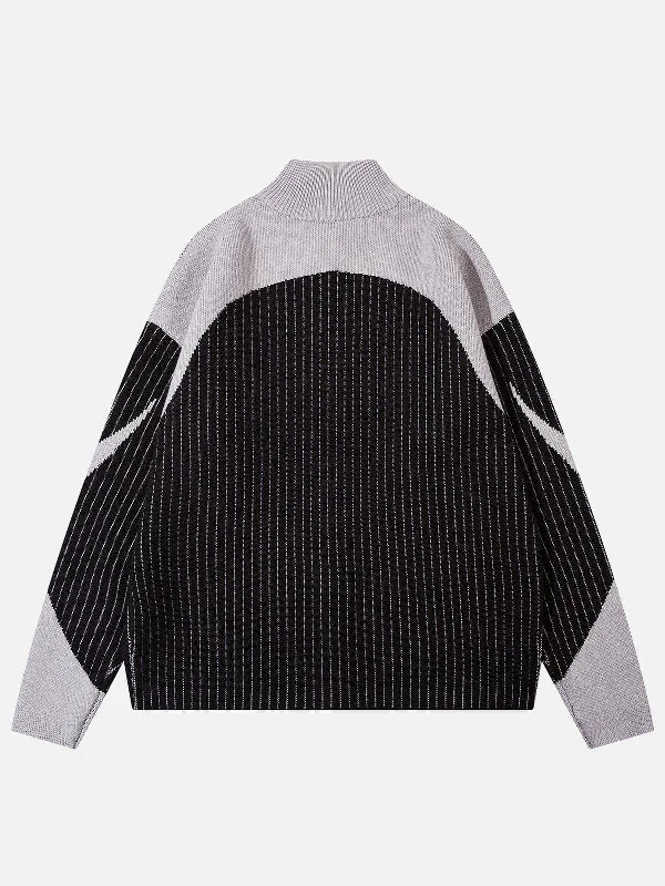 aelfric-eden-color-blocking-stripe-turtleneck-cardigan