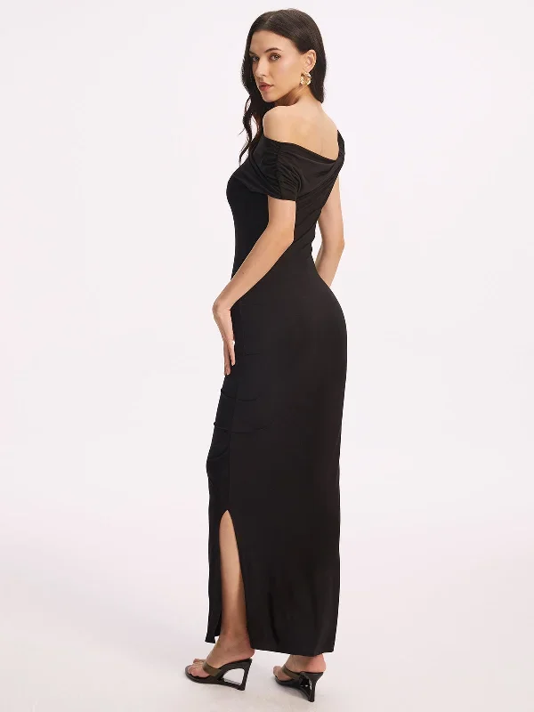 asymmetric-split-long-dress