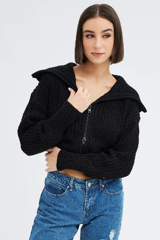 black-zip-up-crop-cardigan-kn2122-41jb-1