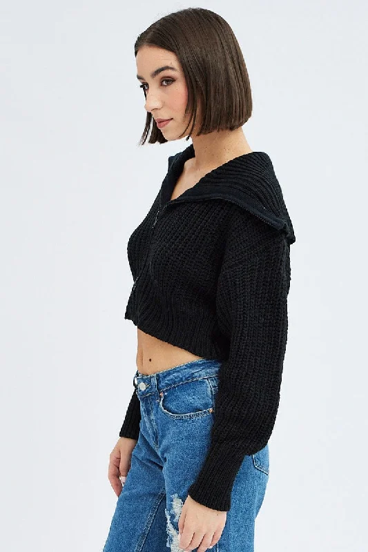 black-zip-up-crop-cardigan-kn2122-41jb-1