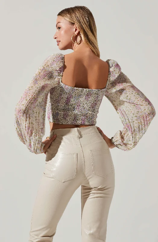 bonnie-floral-plisse-long-sleeve-crop-top