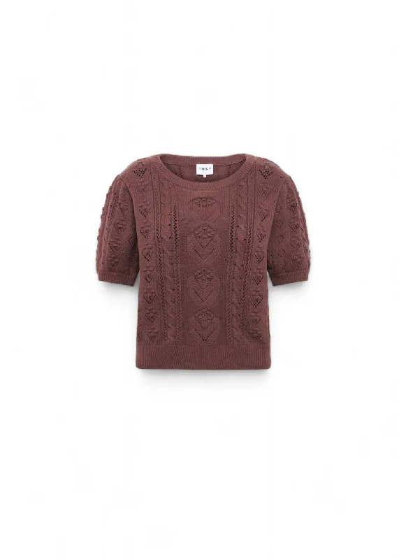 clare-knit-short-sleeve-sweater-in-chocolate