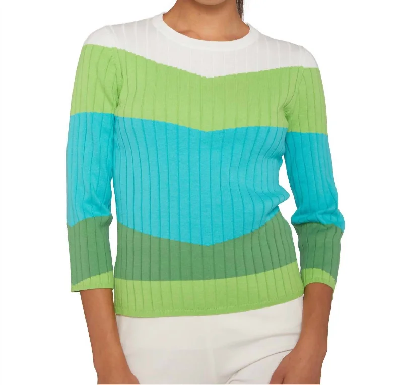 Colorblock Canale Sweater In K26