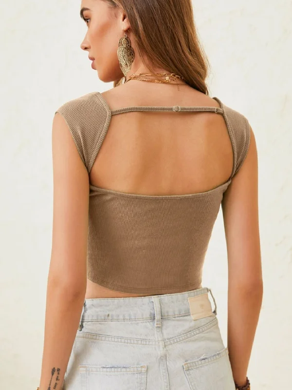 cutout-cap-sleeve-crop-top