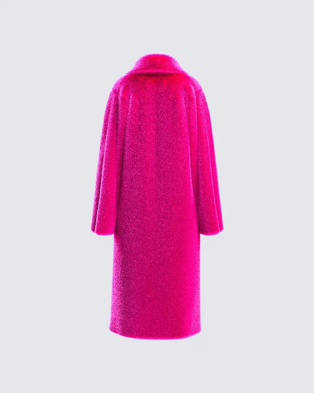 dorinne-hot-pink-vegan-fur-coat