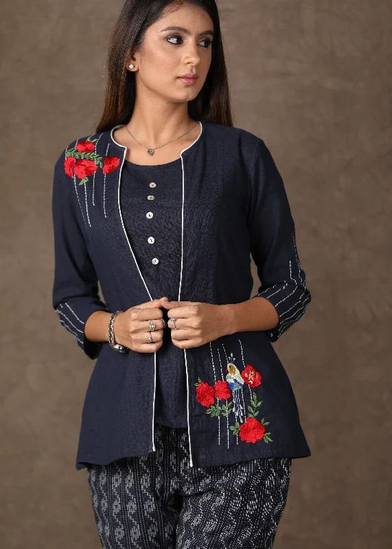 exclusive-cotton-navy-blue-embroidered-shrug