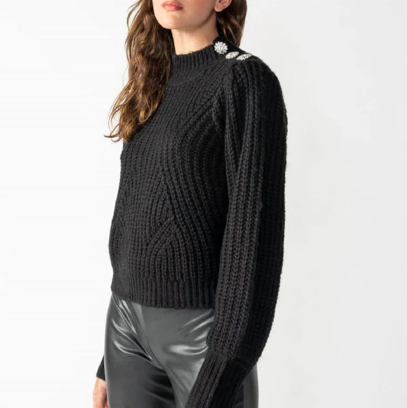 Gemstone Sweater In Black