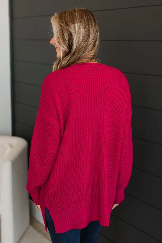 gives-me-feelings-knit-cardigan-hot-pink