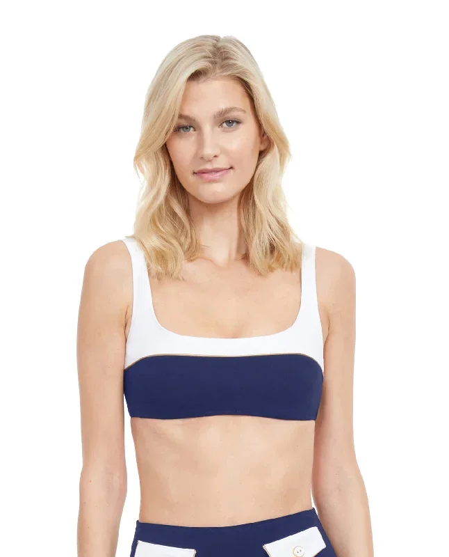 Gottex High Class Square Neck Bralette Bikini Top