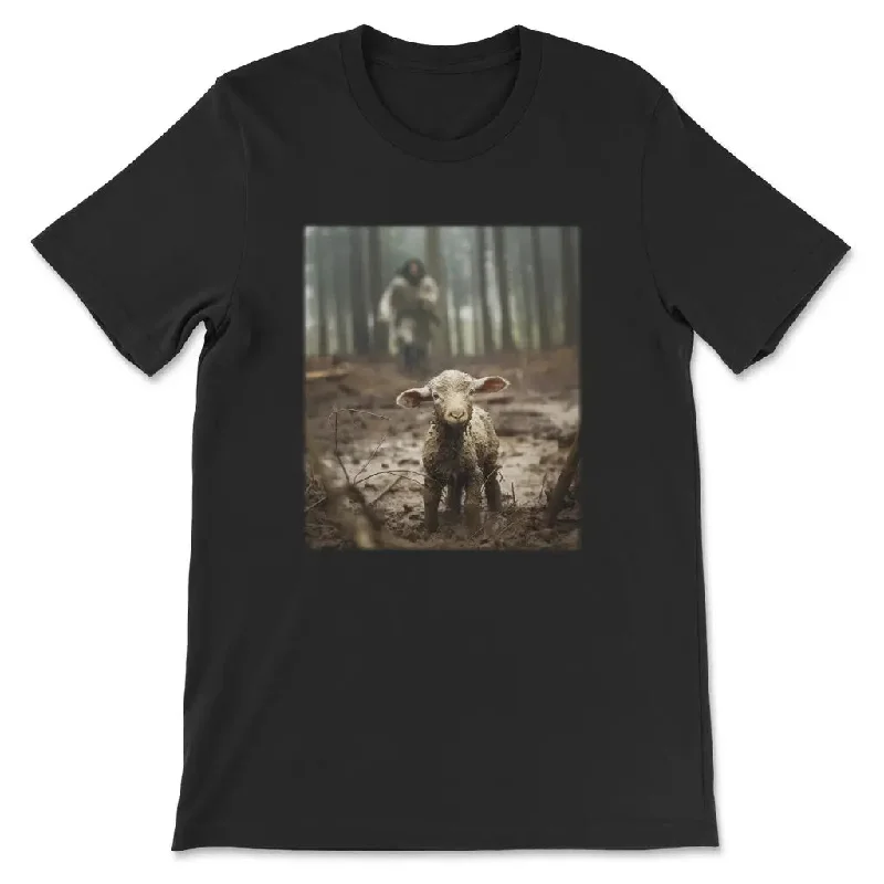 Jesus Lamb Of God, Jesus Running After Lamb, Christian T-shirt