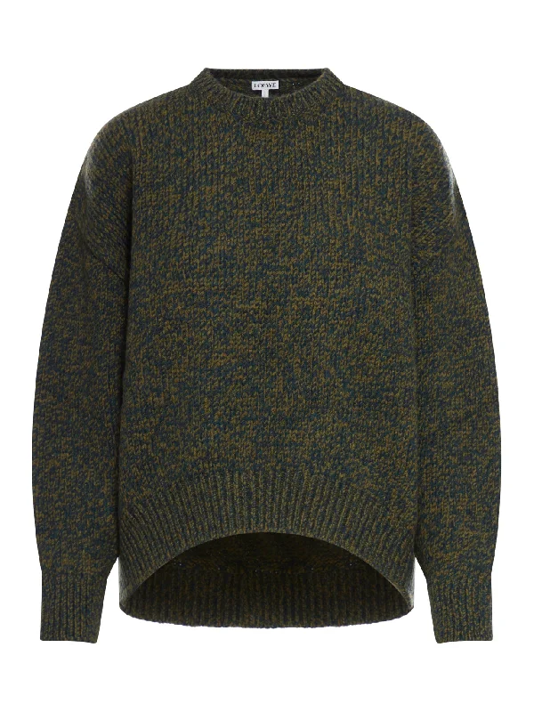 Trompe l`oeil sweater in wool