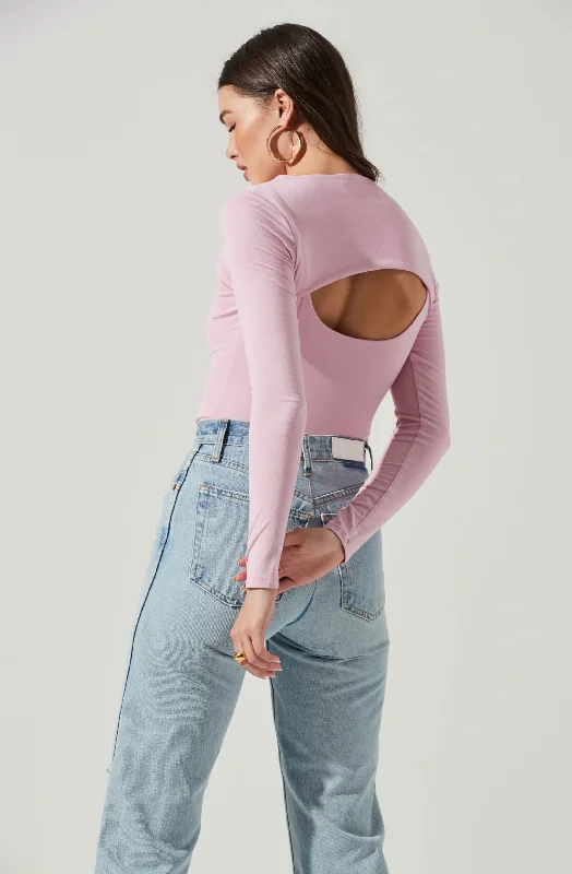 long-sleeve-cutout-front-bodysuit