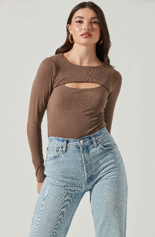 long-sleeve-cutout-front-bodysuit