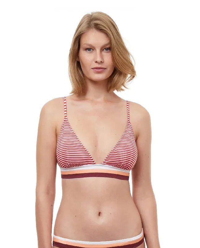 Luma Stripes Of Light Triangle Bikini Top