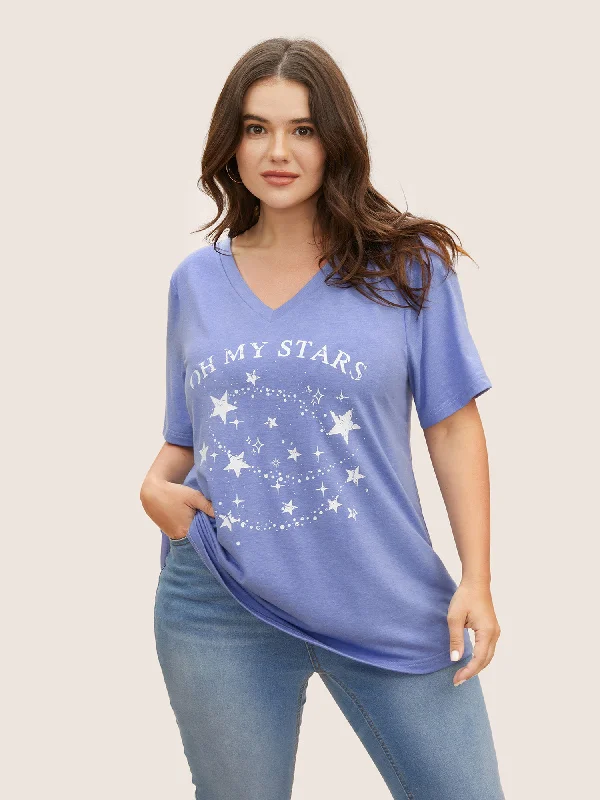 moon-and-star-print-v-neck-t-shirt