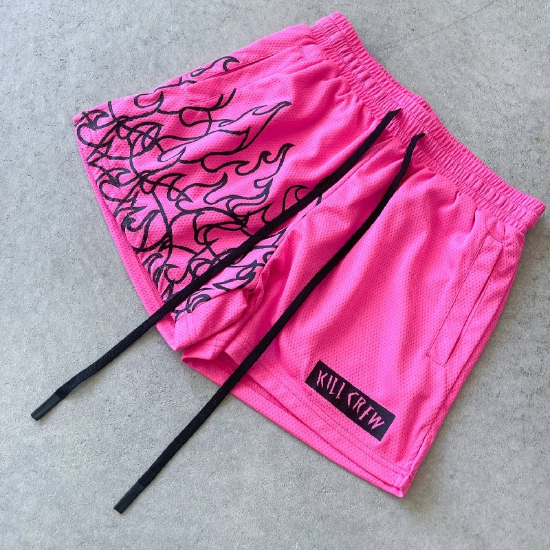 muay-thai-flame-shorts-mid-thigh-cut-pink-black