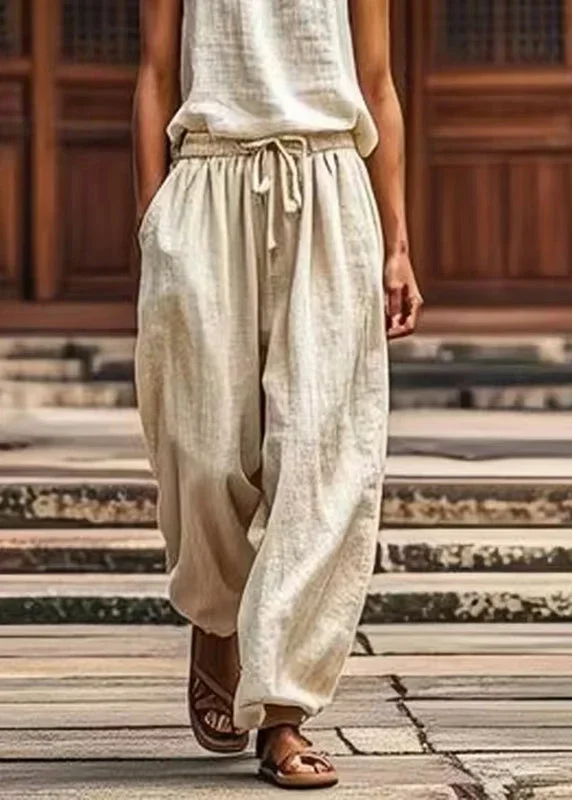 natural-linen-pockets-tie-waist-lantern-pants-summer