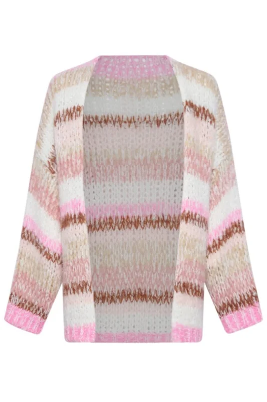 Noella - Jolee Knit Cardigan - 1059 Oakleigh Rose Stripe