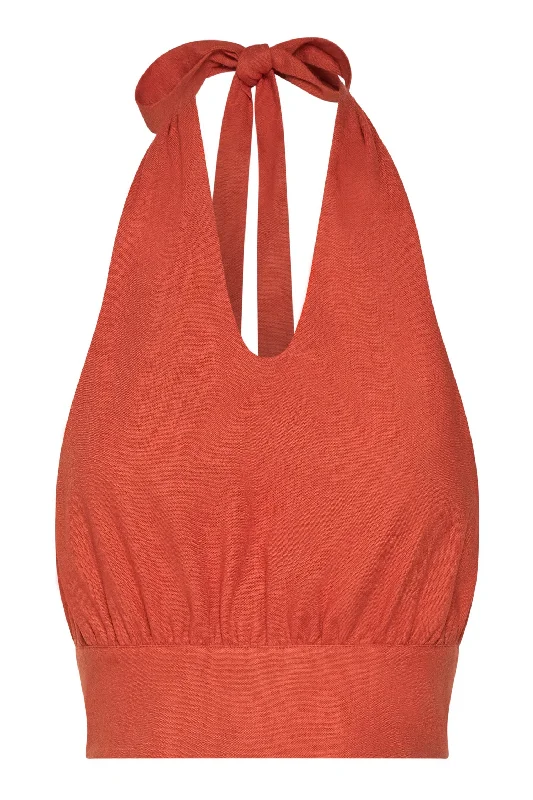 piper-halter-neck-linen-crop-top-terracotta