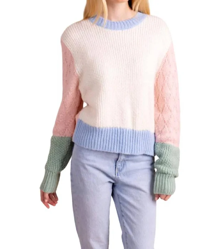 Piper Sweater In Colorblock