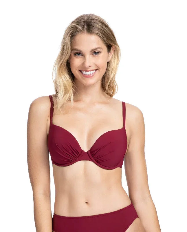 Profile By Gottex Tutti Frutti D-Cup Push Up Underwire Bikini Top