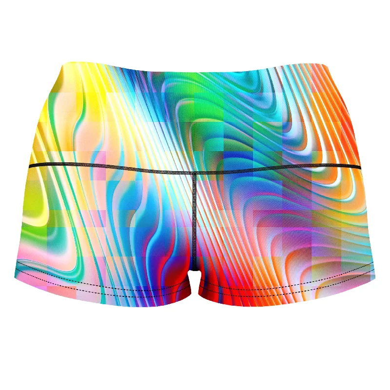 rainbow-prism-high-waisted-womens-shorts