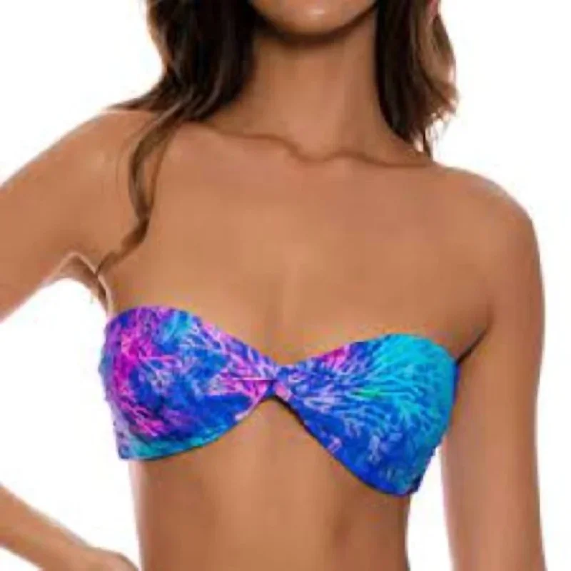 Reef Strap Bandeau Top In Multi