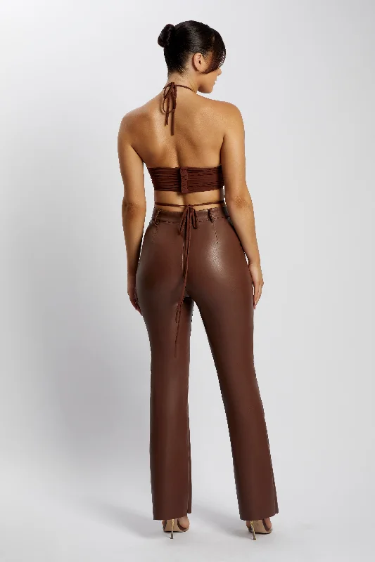 sabrina-ruched-top-with-hardware-chocolate