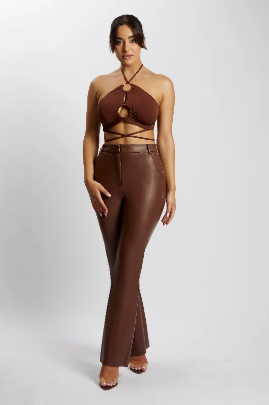 sabrina-ruched-top-with-hardware-chocolate