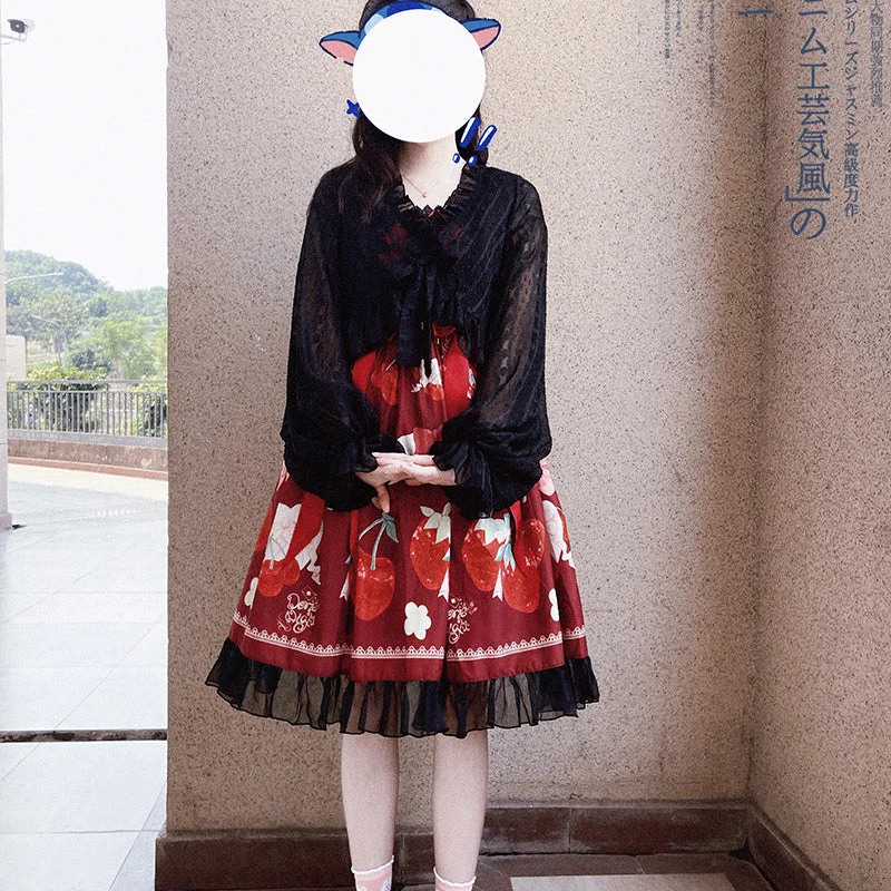 sakurada-fawn-chiffon-puff-sleeve-lolita-cardigan