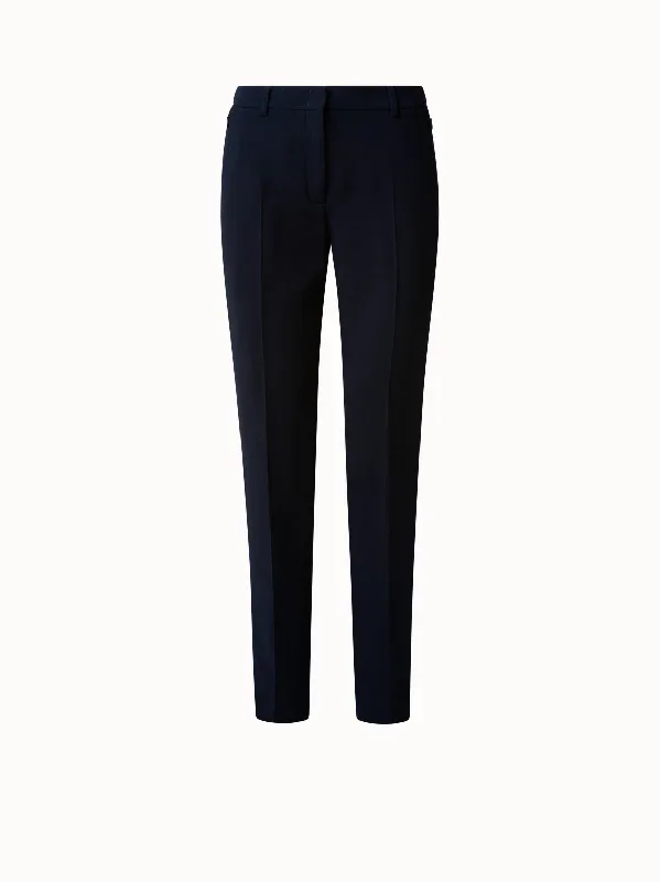 Slim Leg Wool Pants