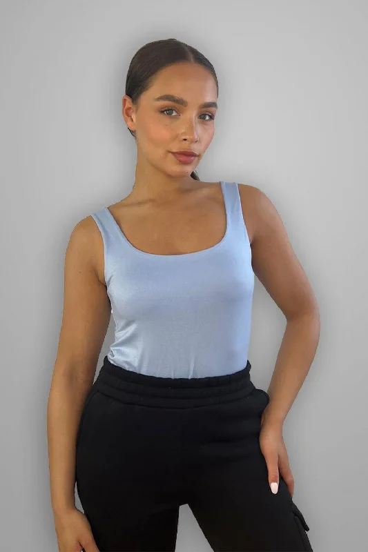 Slinky Scoop Neck Bodysuit