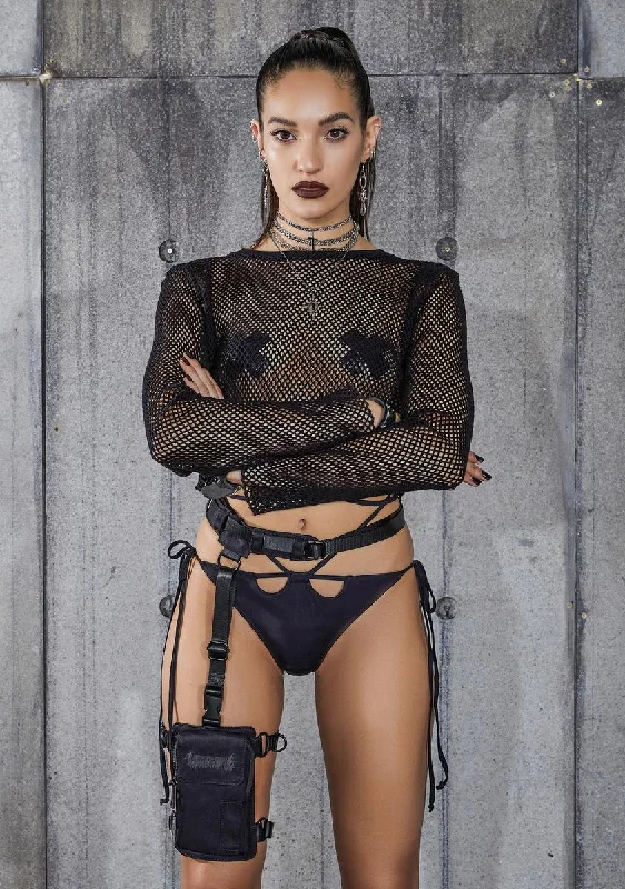 snare-chunky-fishnet-long-sleeve-crop-top