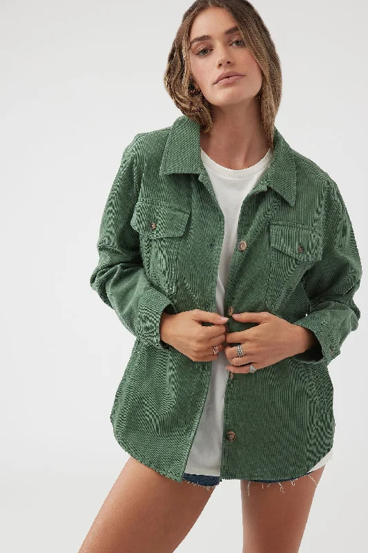 TIDAL CORDUROY BUTTON-UP JACKET