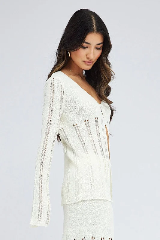 white-cardigan-long-sleeve-v-neck-button-ladder-knitted-kn0192x-40cb-1