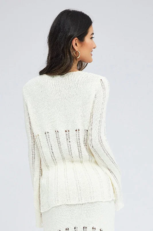 white-cardigan-long-sleeve-v-neck-button-ladder-knitted-kn0192x-40cb-1