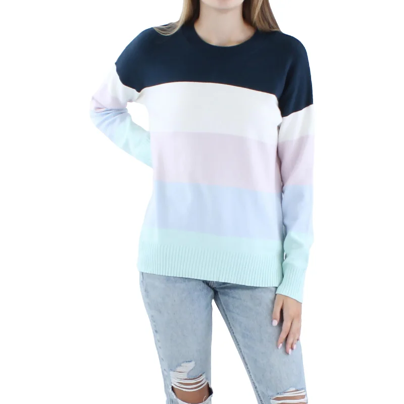 womens-ribbed-trim-acrylic-crewneck-sweater