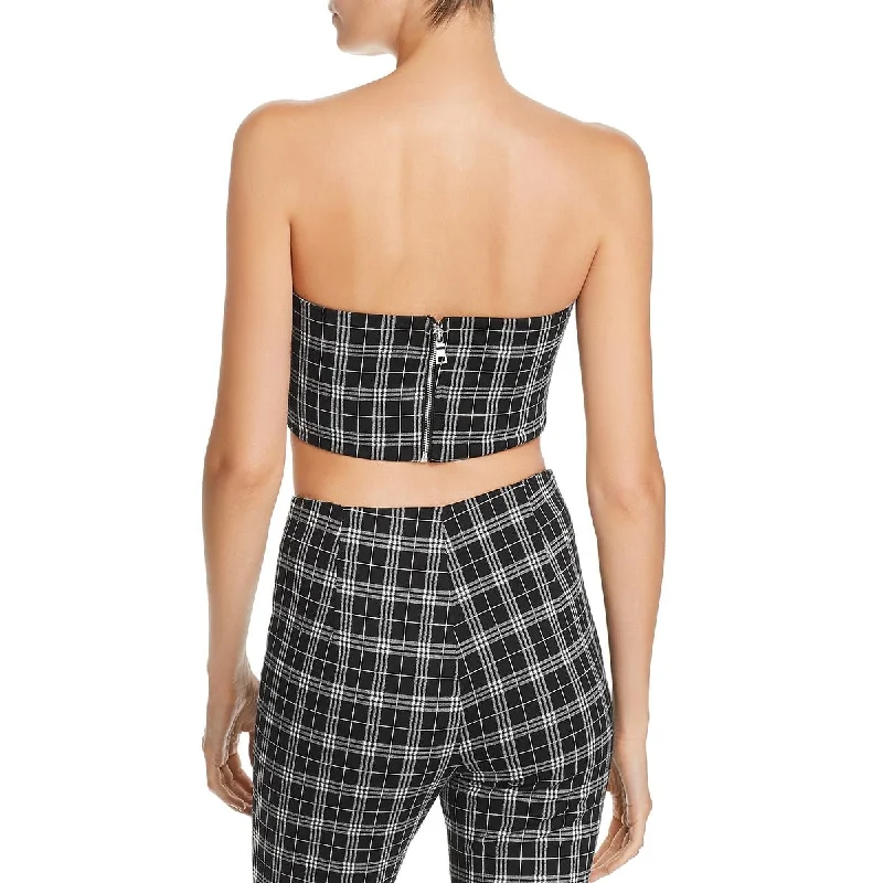 womens-tube-plaid-crop-top